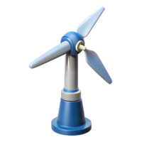 striking distinguished Wind turbine blade rotating with Transparent Background png