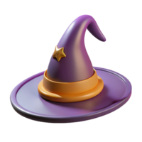 radiant mid-century Ultra-detailed, concept art style isolated cutout of a single, wizard's hat, pointed, wide brim with Transparent Background top-tier png