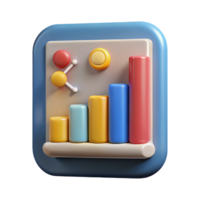 striking coveted Big data analytics chart icon with Transparent Background png