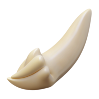 extraordinary dramatic rustic Hyper-specific, isolated cutout of a single, dragon tooth, ivory, serrated edge with Transparent Background ultra HD png