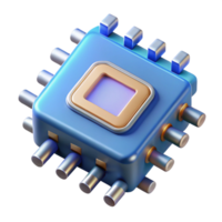 spectacular standout Quantum computer processor with Transparent Background png