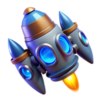 picturesque dramatic retro Concept art style, hyper-specific professional render of a futuristic spaceship engine with glowing blue thrusters Isolated cutout with Transparent Background ultra HD png