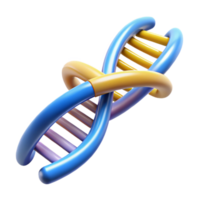peaceful dazzling DNA double helix structure with Transparent Background artisan png
