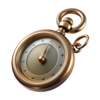 magnificent creative Photorealistic, ultra-detailed, isolated cutout of a vintage pocket watch with chain with Transparent Background elite png