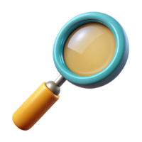 immaculate organic Hyper-specific, photorealistic isolated cutout of a vintage handheld magnifying glass with Transparent Background 8K png