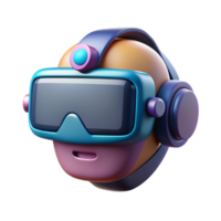 stunning rare Hyper-specific, concept art style, isolated cutout, professional render of a cyberpunk VR headset with integrated neural interface with Transparent Background png