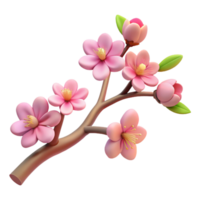 striking geometric Tree branch with cherry blossoms with Transparent Background Branch and blossoms are considered a single entity gallery standard png