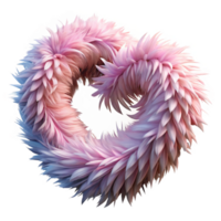 mesmerizing dynamic industrial Photorealistic, ultra-detailed isolated cutout of a vintage feather boa with Transparent Background high resolution png