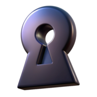 tranquil hypnotic A single keyhole, dark and mysterious with Transparent Background high resolution png