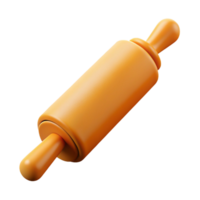 playful striking Concept art style, isolated cutout of a vintage rolling pin, hyper-specific with Transparent Background perfect clarity png