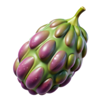 mesmerizing signature Ultra-detailed, photorealistic, professional render, isolated cutout of a single, genetically modified alien seed pod Hyper-specific with Transparent Background png