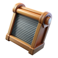 radiant remarkable Concept art style, hyper-specific isolated cutout of a vintage washboard with Transparent Background png