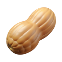 sumptuous avant-garde Professional render hyper-specific image of a single peanut, shelled, with Transparent Background artisan png