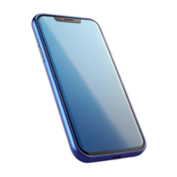 serene tropical Modern smartphone, front view, with Transparent Background refined png