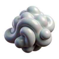 splendid dramatic elegant Ultra-detailed, concept art style, isolated cutout of a single, abstract, swirling cloud of smoke with Transparent Background authentic png