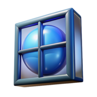 mesmerizing industrial Hyper-specific professional render of a single, hand-blown glass window pane with a bubble texture Isolated cutout with Transparent Background 8K png