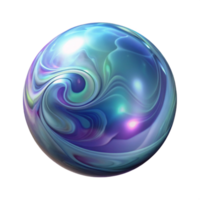stunning signature Hyper-specific, professional render, isolated cutout, photorealistic single, soap bubble with swirling interference patterns with Transparent Background png