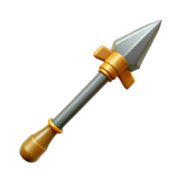 pristine memorable Odin's spear, Gungnir with Transparent Background png