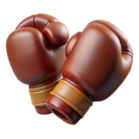 vibrant sought-after A pair of boxing gloves made of worn leather with Transparent Background png