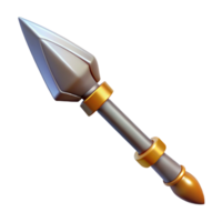 pristine baroque Odin's spear, Gungnir with Transparent Background gallery standard png