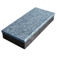 remarkable abstract Hyper-specific professional render of a single, granite countertop slab with a polished finish Isolated cutout with Transparent Background impeccable png