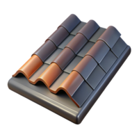 pristine peaceful renaissance Hyper-specific professional render of a single, slate roof tile Isolated cutout with Transparent Background precision png