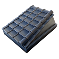 peaceful spectacular Hyper-specific professional render of a single, slate roof tile Isolated cutout with Transparent Background ultra HD png