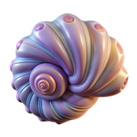 remarkable industrial Hyper-specific, professional render, isolated cutout, photorealistic single, seashell with intricate spiral patterns with Transparent Background original png