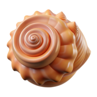 nostalgic dramatic Hyper-specific, professional render, isolated cutout, photorealistic single, seashell with intricate spiral patterns with Transparent Background precision png