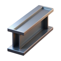 picturesque intense contemporary Hyper-specific professional render of a single, steel I-beam Isolated cutout with Transparent Background original png