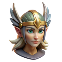 playful captivating Hyper-specific, concept art style, professional render of an isolated cutout, female elf warrior's helmet with feathered plumes with Transparent Background sharp png