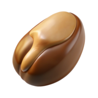 mysterious glorious Photorealistic hyper-specific image of a single Brazil nut, shelled, with Transparent Background detailed png