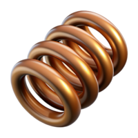 radiant bohemian Steampunk spring isolated, large and coiled with Transparent Background sharp png