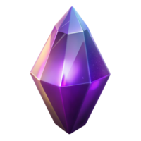 rare art deco Photorealistic, ultra-detailed isolated cutout of a single, glowing crystal shard with magical energy, professional render with Transparent Background top-tier png
