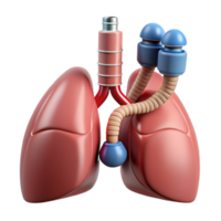 notable gothic Hyper-specific, professional render of a biomechanical lung with filtration membranes and oxygen tanks Isolated cutout Photorealistic with Transparent Background precision png