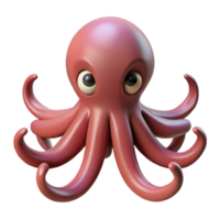 mysterious alluring Concept art style, hyper-specific isolated cutout professional render of a single octopus with Transparent Background elite png