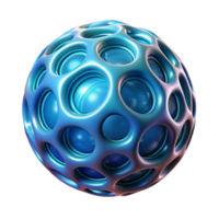 tranquil alluring Concept art style, isolated cutout of a single, pulsating, bioluminescent orb with intricate cellular patterns with Transparent Background flawless png