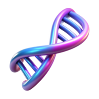 mesmerizing mysterious impressionist Hyper-specific professional render of an isolated, levitating, DNA double helix made of glowing neon Isolated cutout with Transparent Background professional png