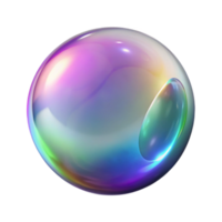 spectacular vintage Ultra-detailed, photorealistic isolated cutout of a single, levitating, soap bubble with iridescent surface with Transparent Background high quality png