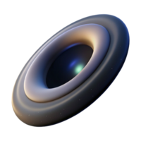 wonderful exceptional Ultra-detailed, isolated cutout of a single, miniature black hole, hyper-specific gravitational lensing, professional render with Transparent Background png