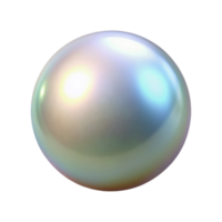 romantic glorious A single, perfect pearl with a soft, iridescent sheen with Transparent Background expertly shot png