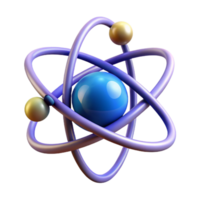 splendid acclaimed A stylized, abstract representation of the atom with Transparent Background png