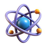 serene coastal A stylized, abstract representation of the atom with Transparent Background authentic png
