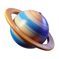 remarkable rustic Photorealistic, ultra-detailed, isolated cutout of a single, ringed gas giant, hyper-specific ring details with Transparent Background impeccable png