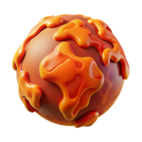 standout coastal A stylized, abstract world map made of flowing lava with Transparent Background gallery standard png