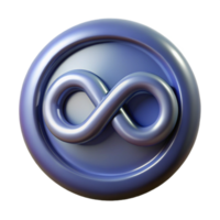nostalgic dramatic Ultra-detailed, professional render of a solitary, floating, antique typewriter key, imprinted with the symbol of infinity with Transparent Background gallery standard png