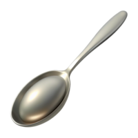 standout retro Ultra-detailed, photorealistic isolated cutout of a single silver teaspoon with Transparent Background high resolution png