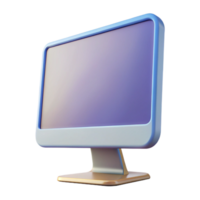 mesmerizing whimsical vintage Desktop computer monitor with thin bezel with Transparent Background refined png
