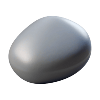 mesmerizing harmonious artistic Ultra-detailed, isolated cutout of a single, smooth gray pebble with subtle texture and variations with Transparent Background exclusive png