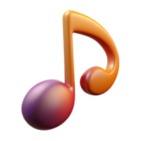 serene melancholic nordic Concept art style, isolated cutout of a single, stylized, abstract, musical note, professional render, ultra-detailed with Transparent Background professional png